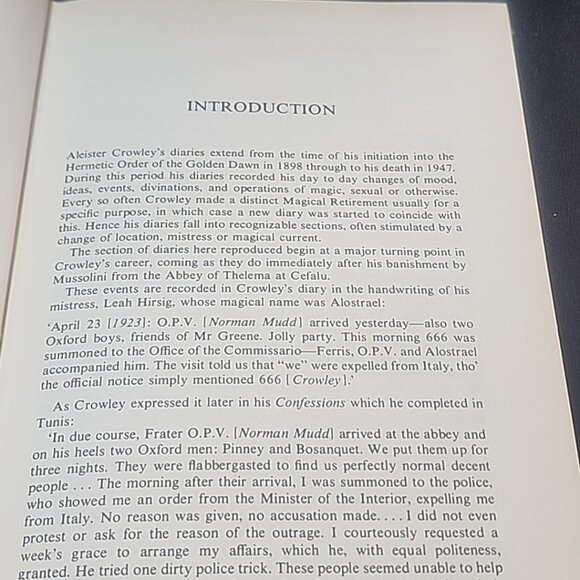 The Magical Diaries Of Aleister Crowley Edited By Skinner 1979 Hardcover No DJ - Picture 12 of 12